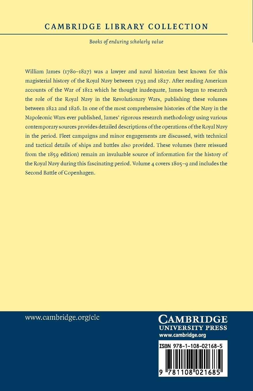 Rückseitencover The Naval History of Great Britain - Volume 4