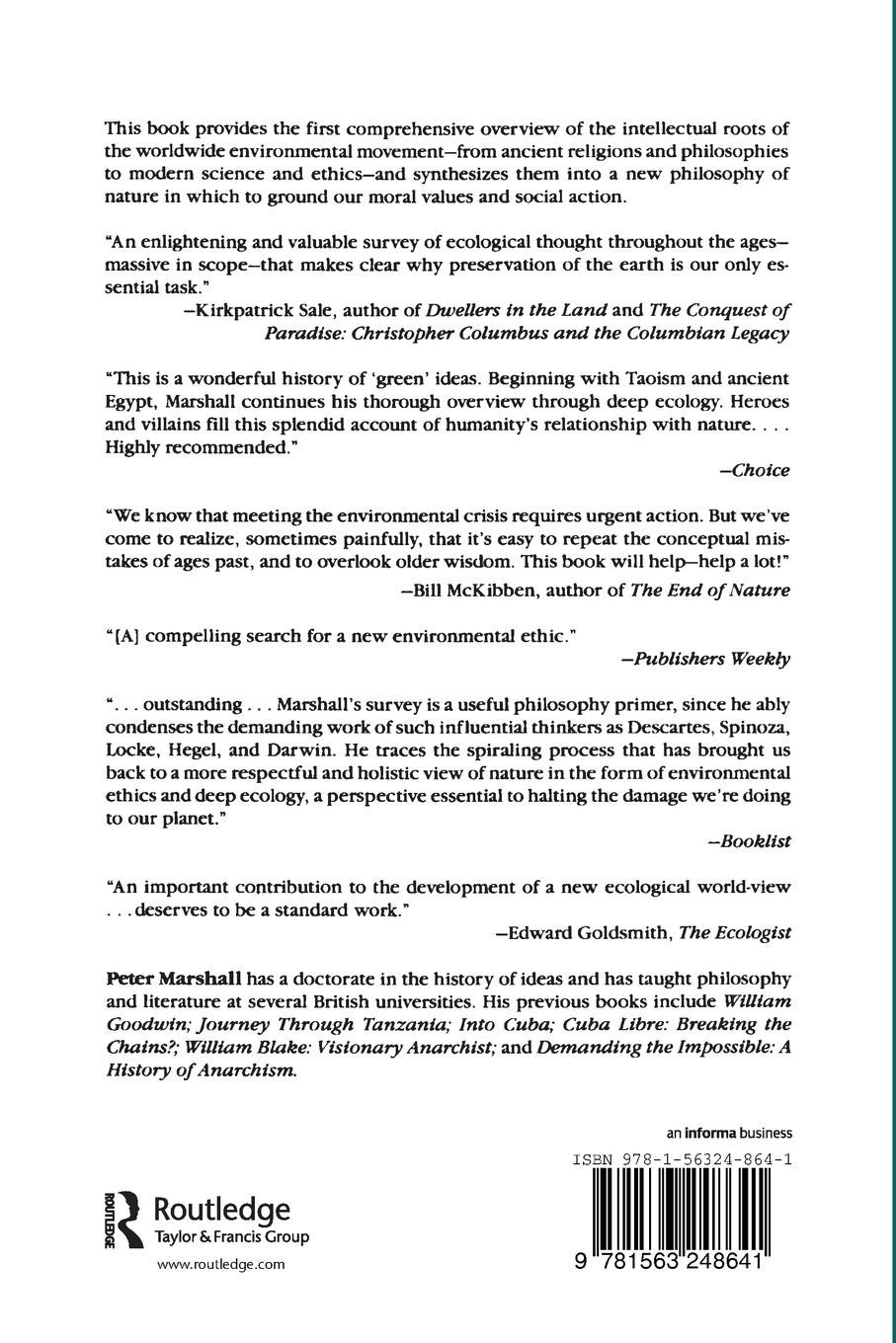 Rückseitencover Nature's Web