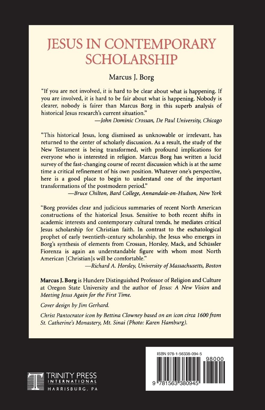 Rückseitencover Jesus in Contemporary Scholarship