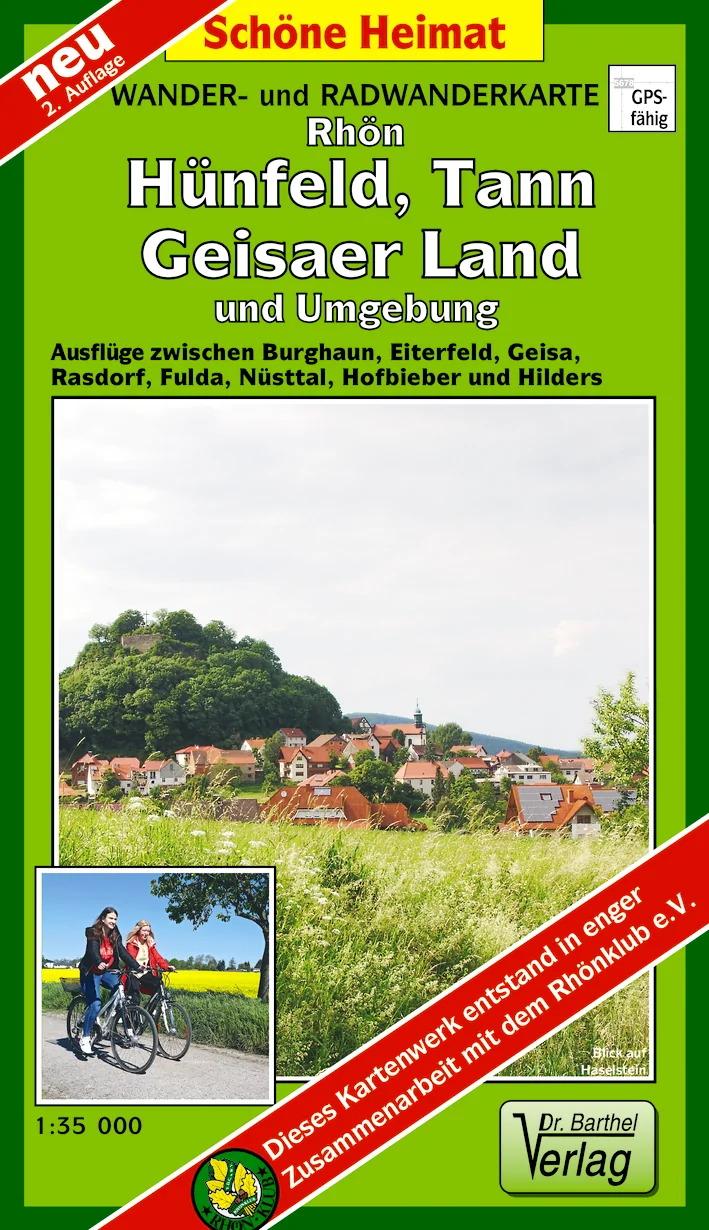 Vorderes Coverbild Rhön, Hünfeld, Tann, Geisaer Land und Umgebung 1 : 35 000 Radwander- und Wanderkarte