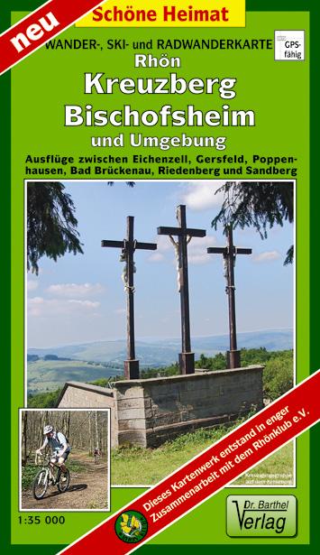 Vorderes Coverbild Rhön, Kreuzberg, Bischofsheim und Umgebung 1 : 35 000 Radwander- und Wanderkarte