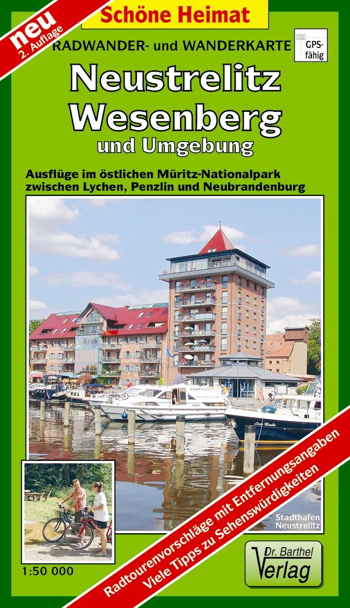 Vorderes Coverbild Neustrelitz, Wesenberg und Umgebung 1 : 50 000 Radwander- und Wanderkarte