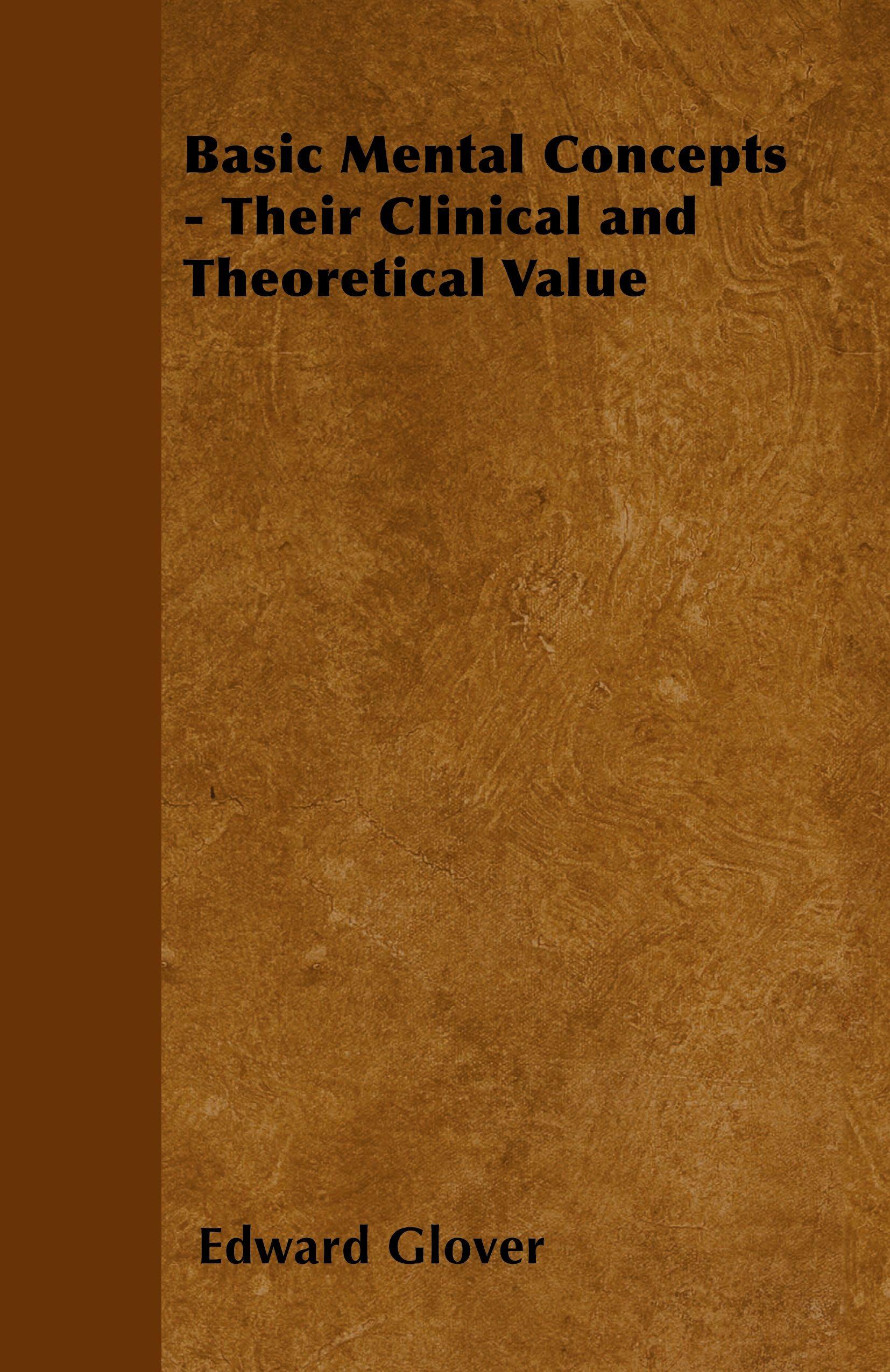Vorderes Coverbild Basic Mental Concepts - Their Clinical and Theoretical Value