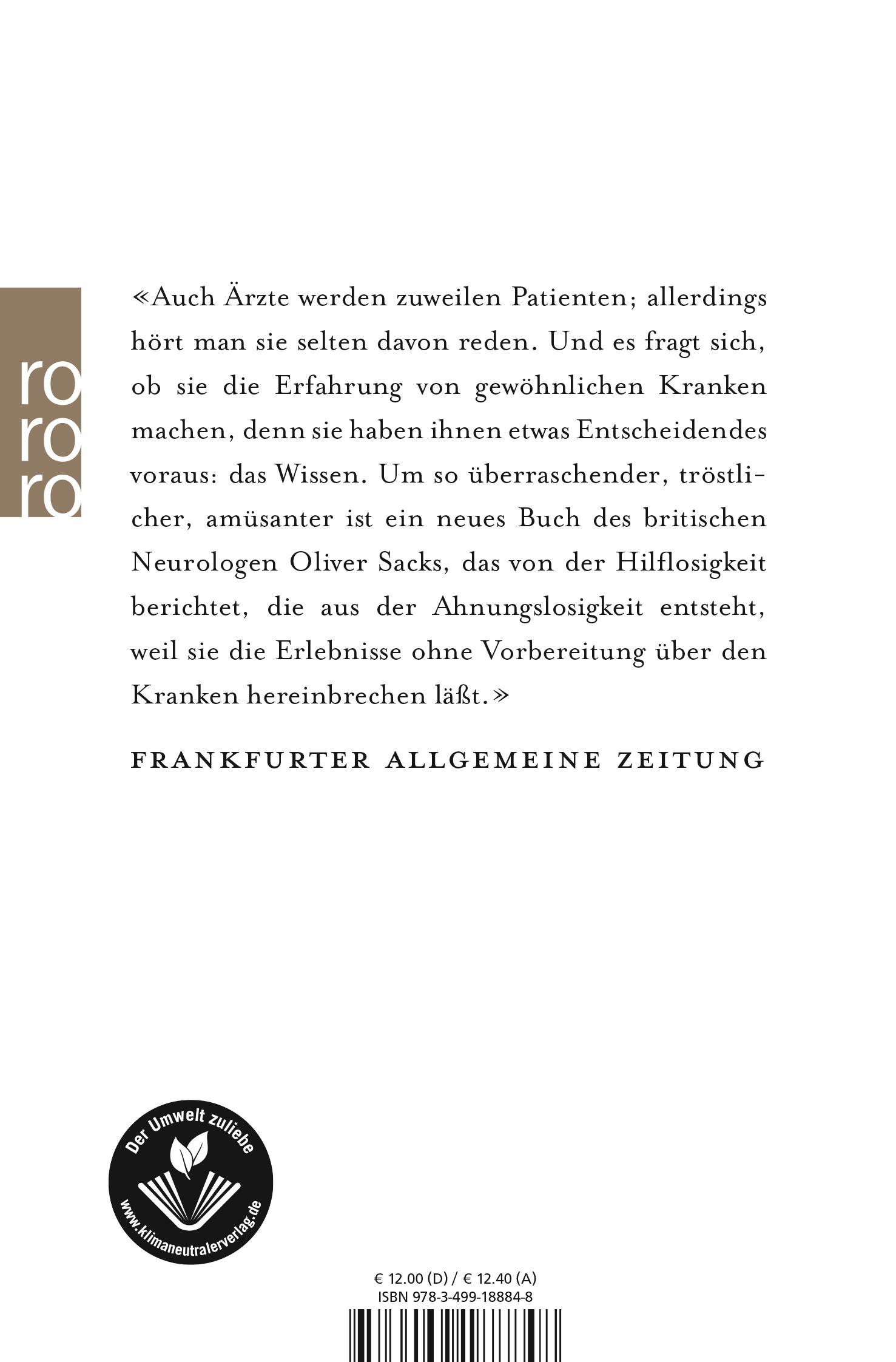 Rückseitencover Der Tag, an dem mein Bein fortging