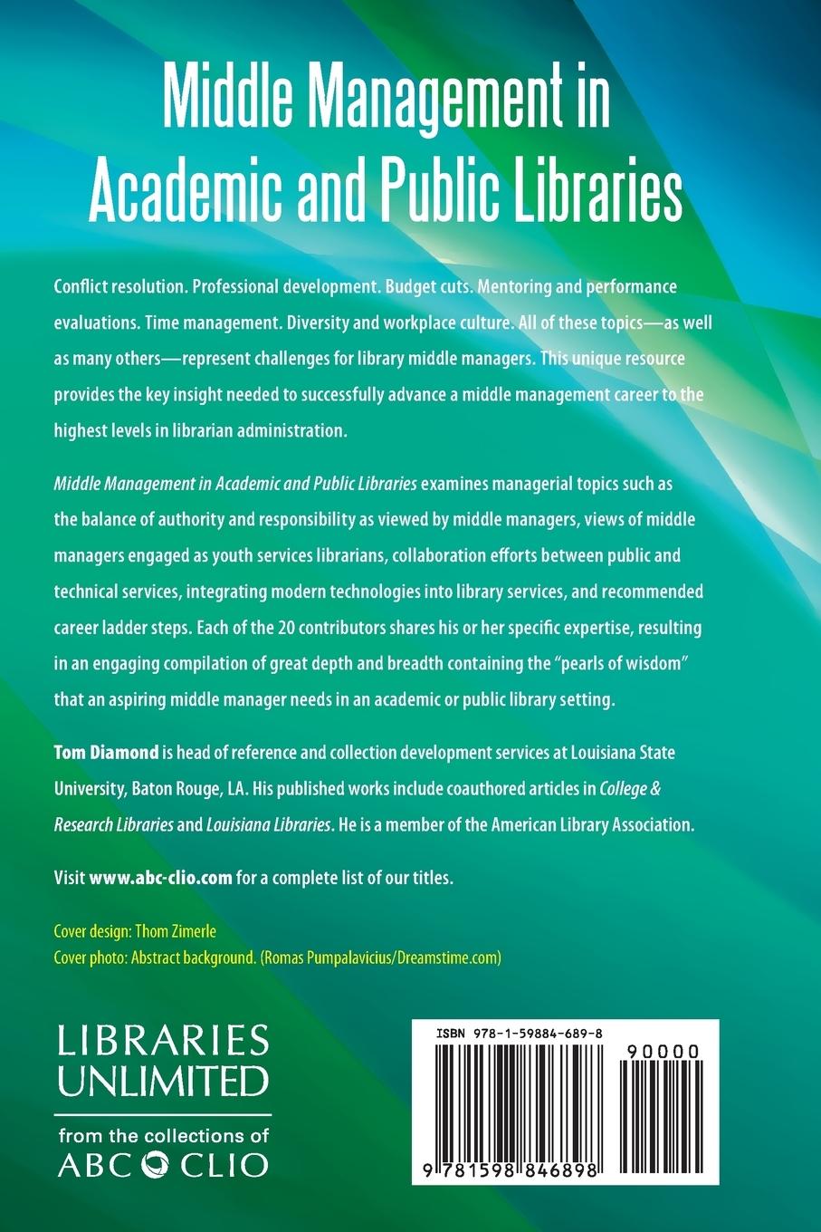 Rückseitencover Middle Management in Academic and Public Libraries