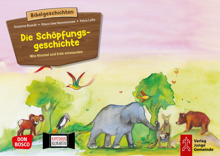Vorderes Coverbild Die Schöpfungsgeschichte. Wie Himmel und Erde entstanden. Kamishibai Bildkartenset.