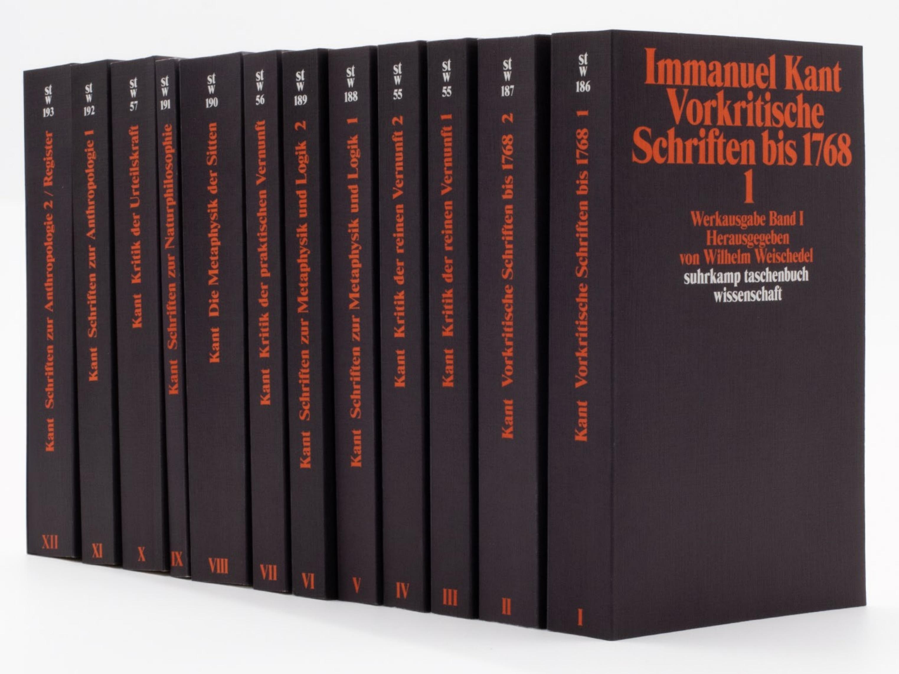 Vorderes Coverbild Werkausgabe. Herausgegeben von Wilhelm Weischedel. 12 Bände