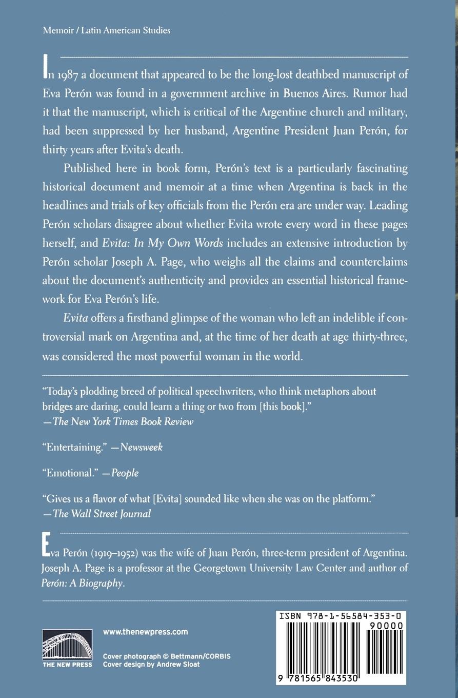 Rückseitencover Evita