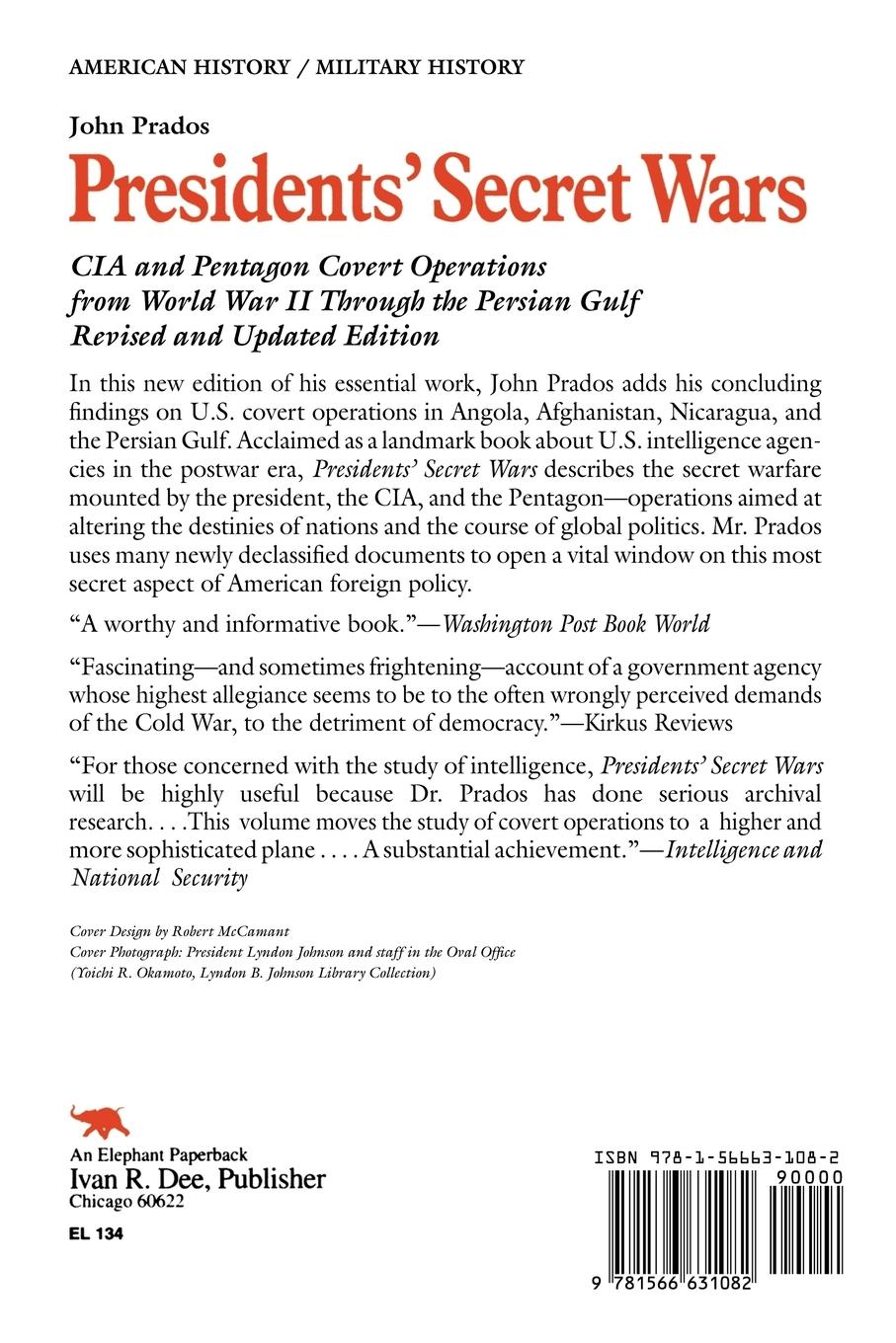 Rückseitencover Presidents' Secret Wars