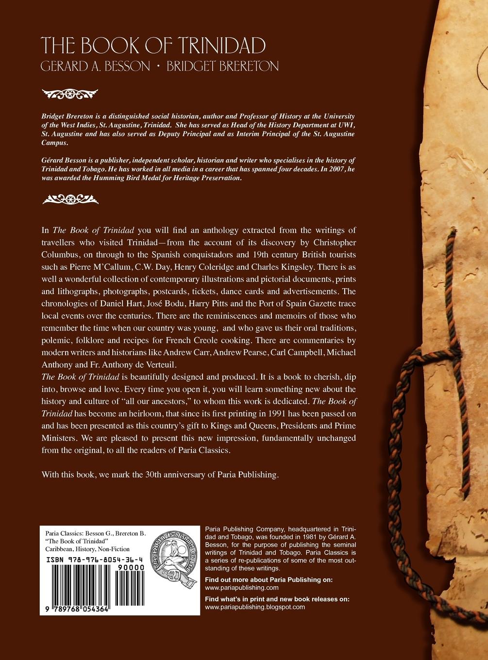 Rückseitencover The Book of Trinidad (HARDCOVER)