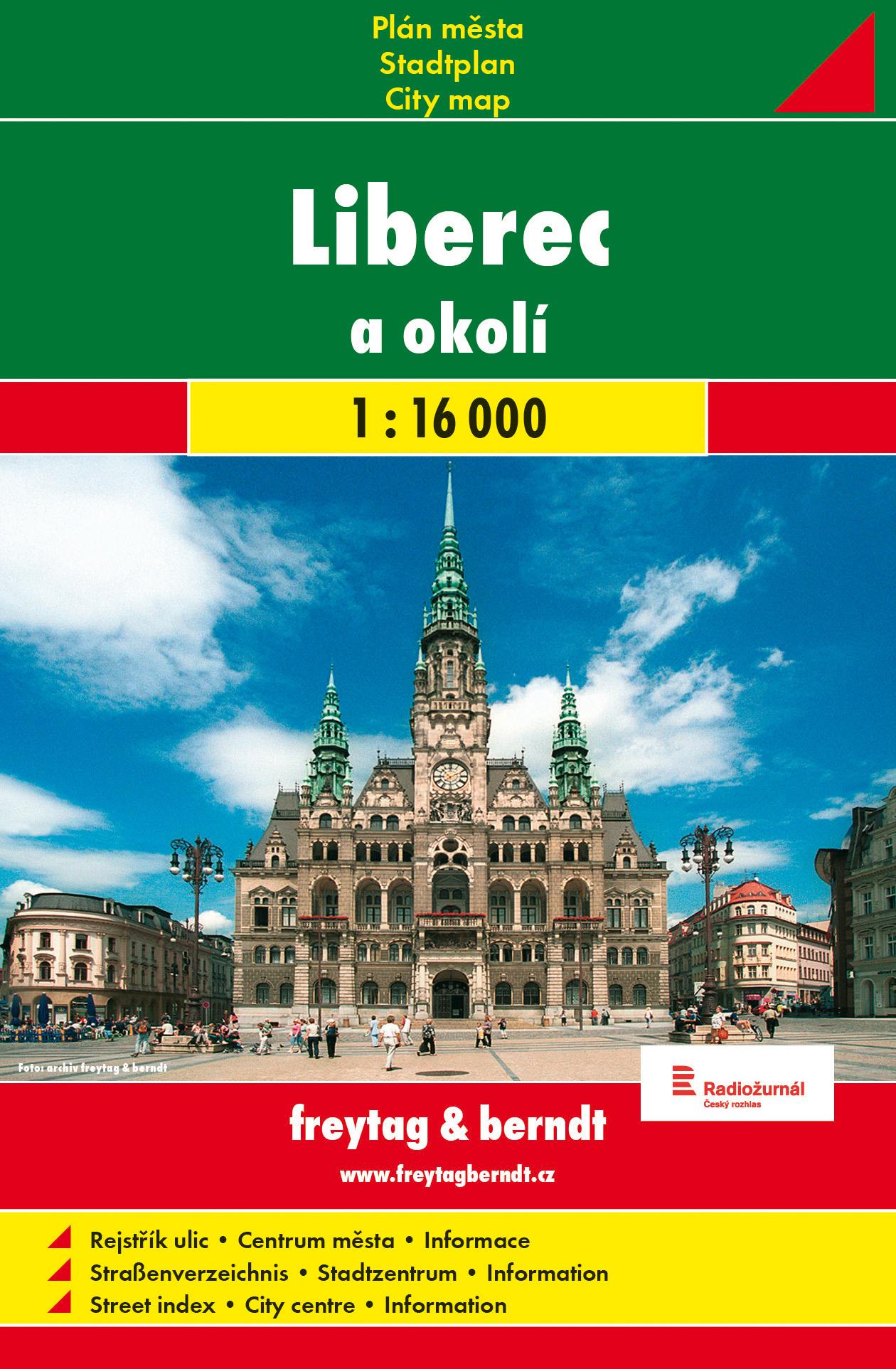 Vorderes Coverbild Liberec a okoli 1:16.000