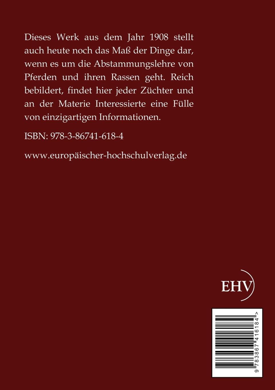 Rückseitencover Handbuch der Pferderassen