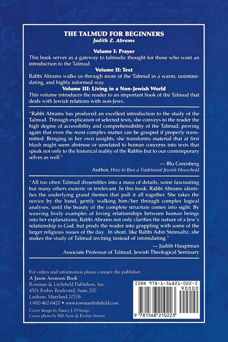 Rückseitencover Talmud for Beginners