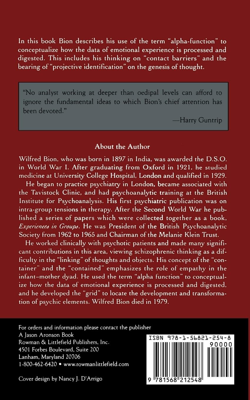 Rückseitencover Learning from Experience