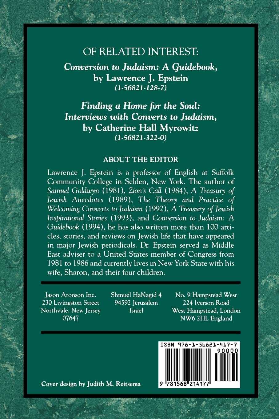 Rückseitencover Readings on Conversion to Judaism