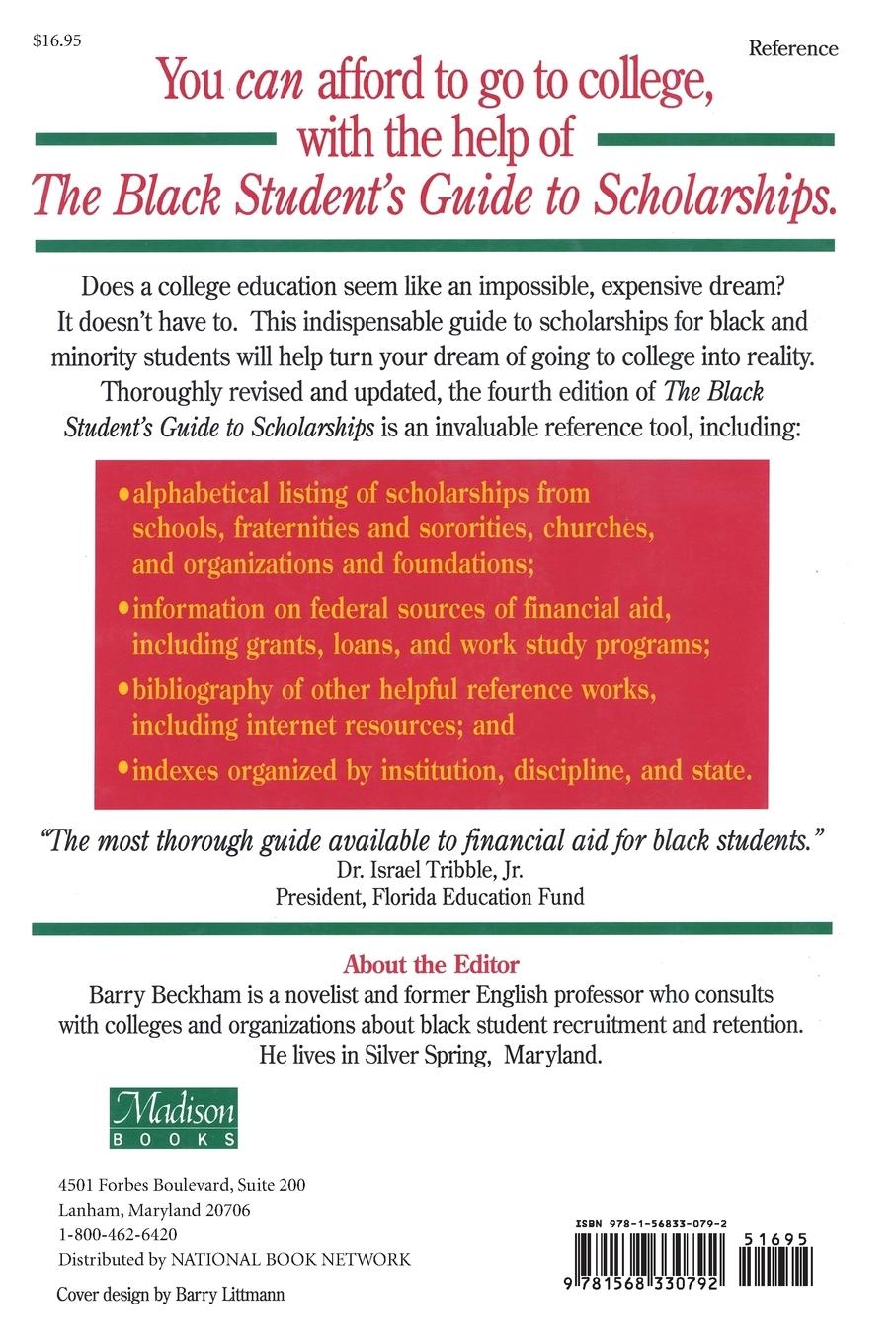 Rückseitencover The Black Student's Guide to Scholarships