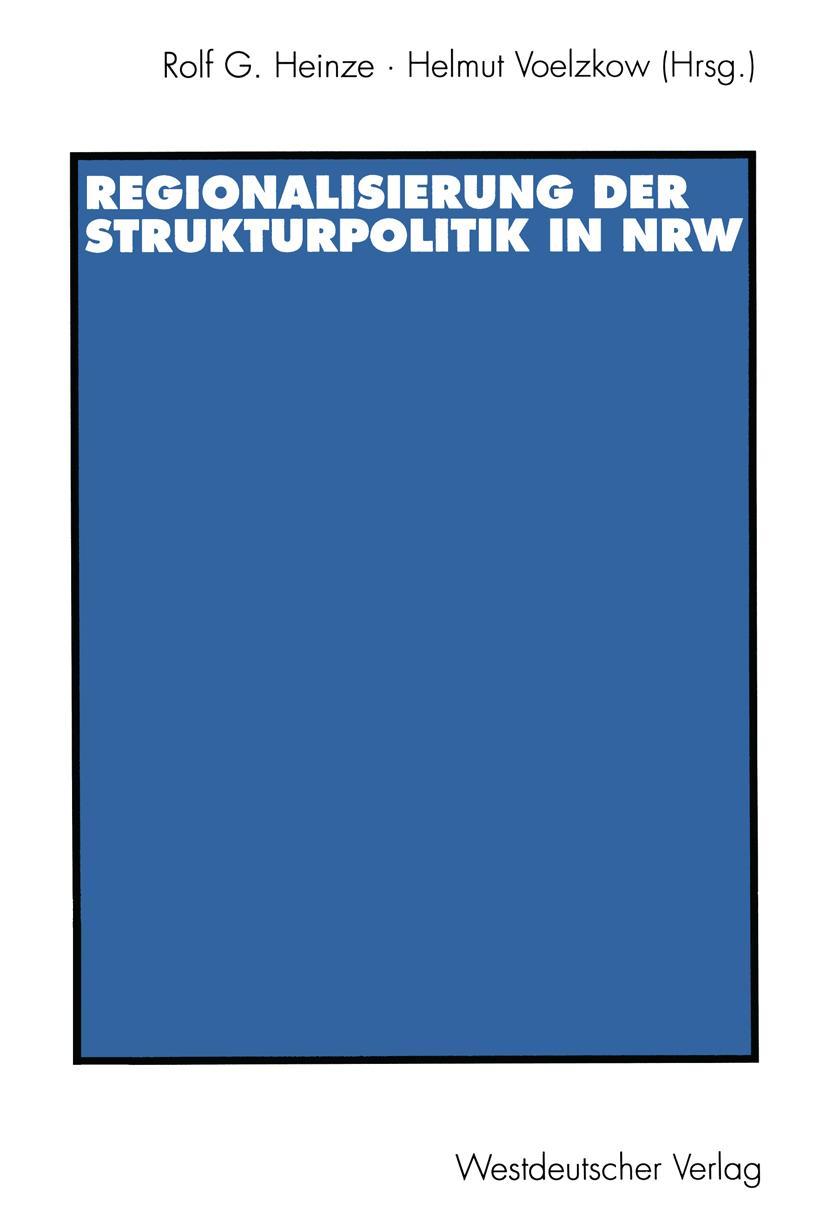 Vorderes Coverbild Regionalisierung der Strukturpolitik in Nordrhein-Westfalen