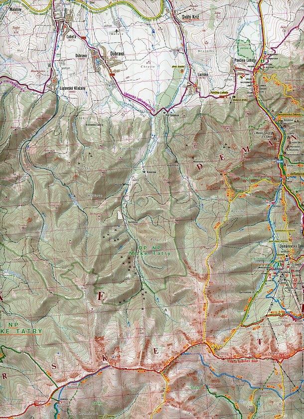 Beispielinhalt (Bild) SC 1094 Nizke Tatry, Chopok 1 : 50 000