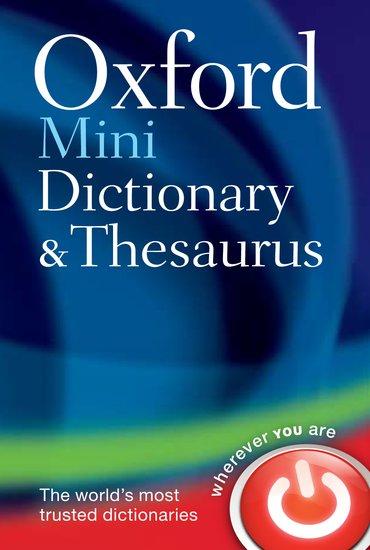 Vorderes Coverbild Oxford Mini Dictionary and Thesaurus