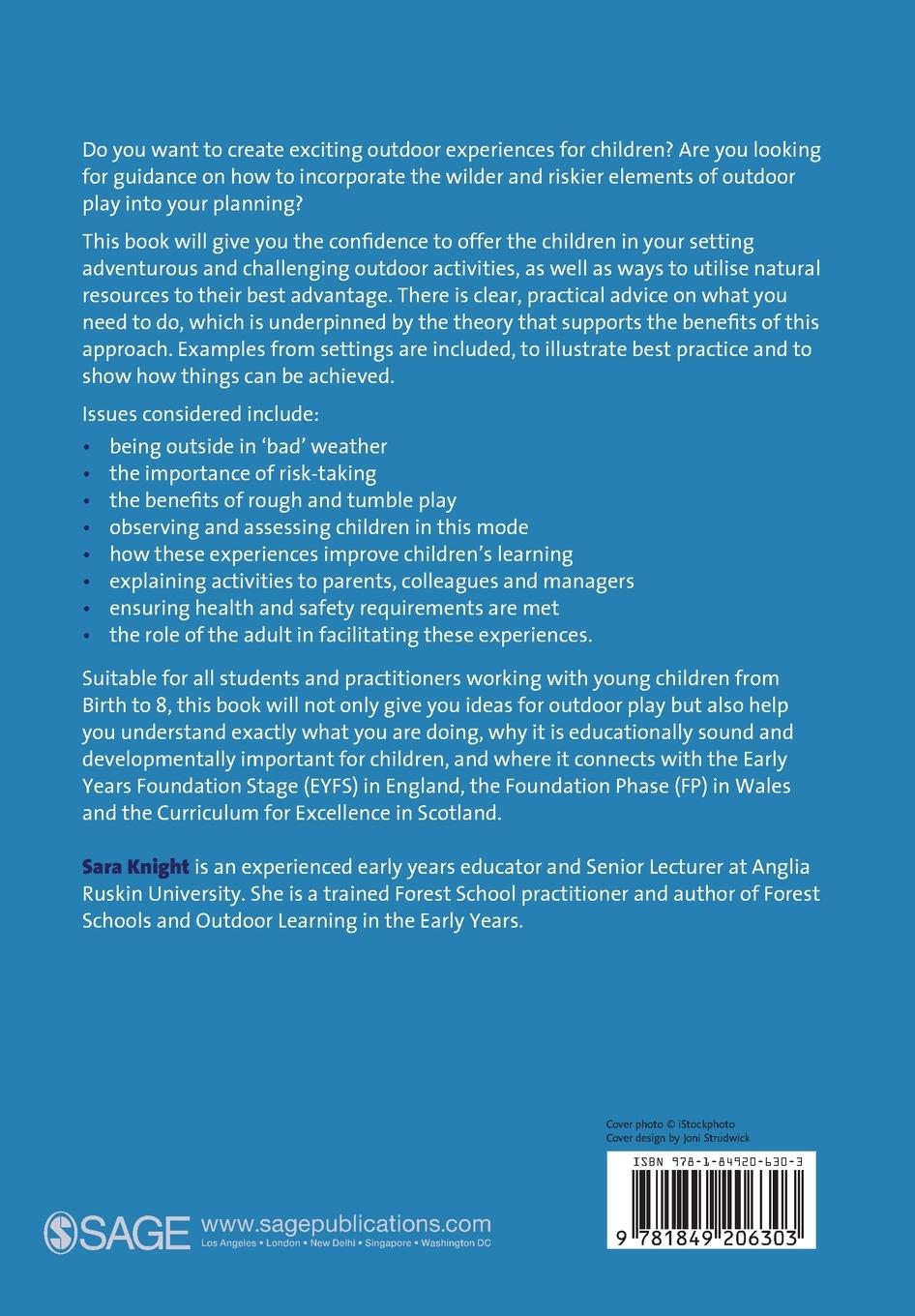 Rückseitencover Risk & Adventure in Early Years Outdoor Play