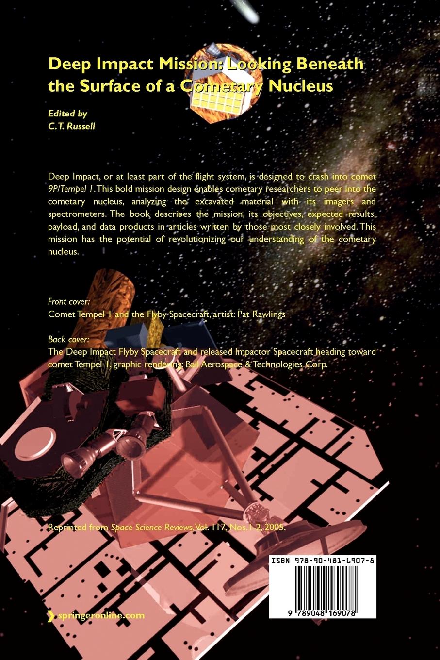 Rückseitencover Deep Impact Mission: Looking Beneath the Surface of a Cometary Nucleus