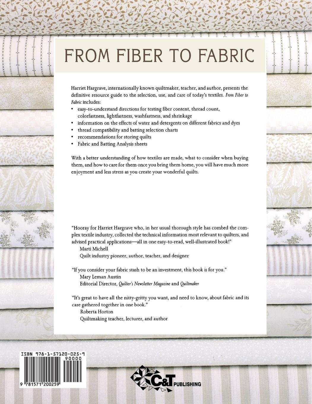 Rückseitencover From Fiber to Fabric - Print on Demand Edition