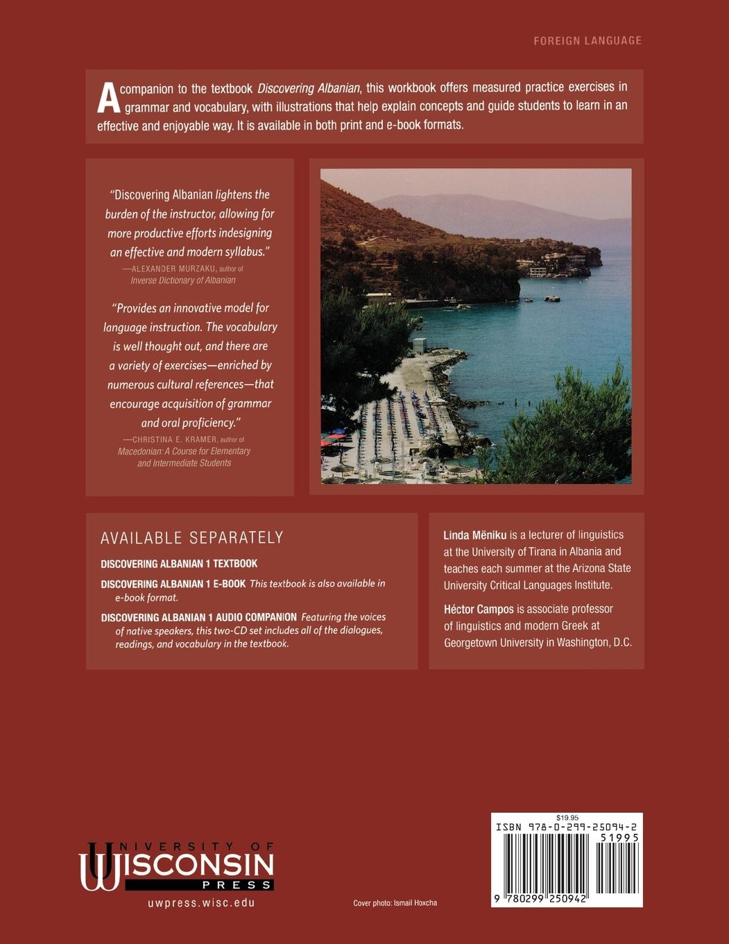 Rückseitencover Discovering Albanian I Workbook