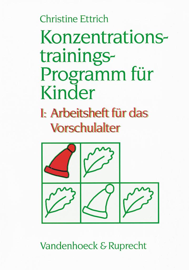 Vorderes Coverbild Konzentrationstrainings-Programm für Kinder I. Vorschulalter