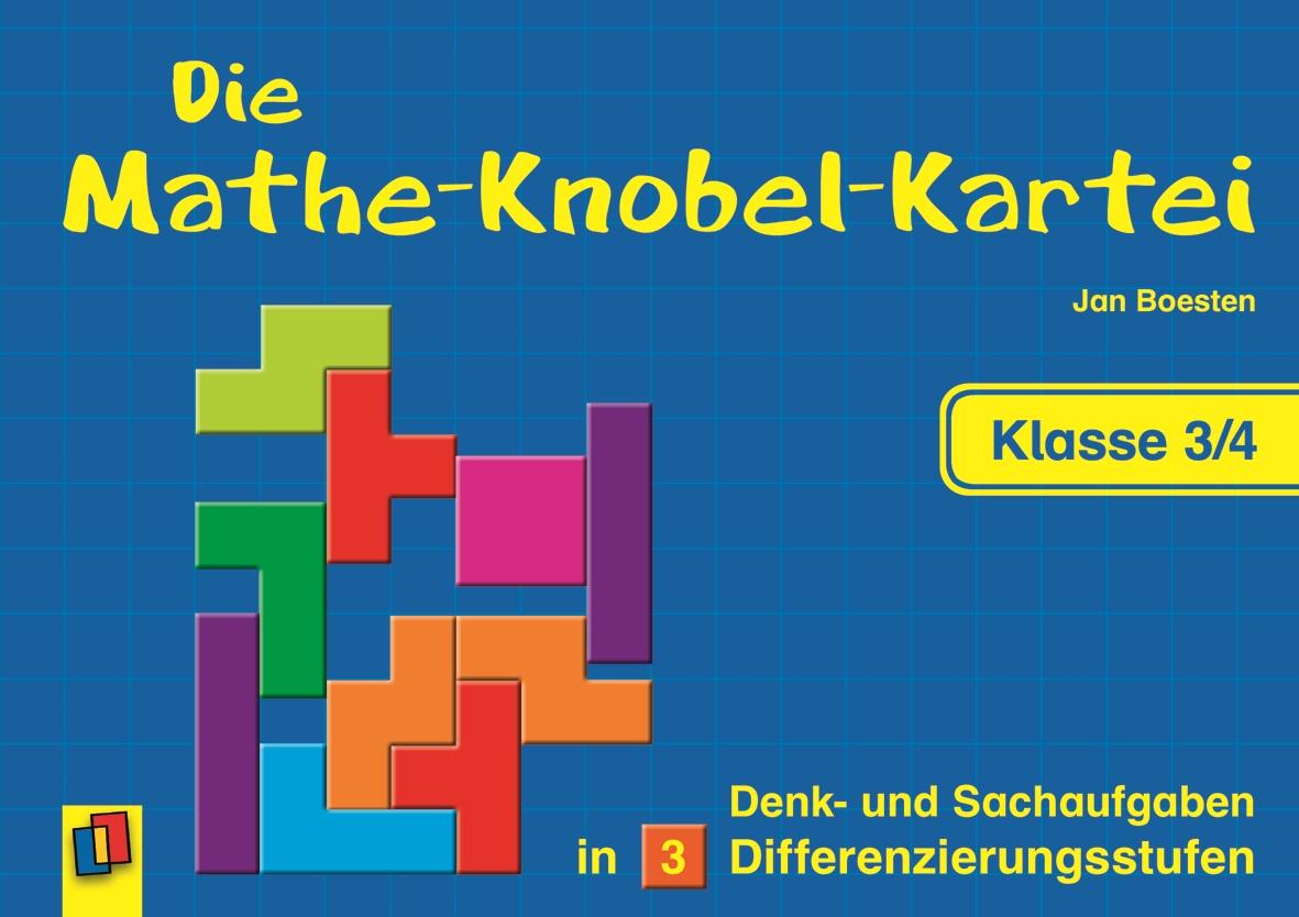 Vorderes Coverbild Die Mathe-Knobel-Kartei Klasse 3/4
