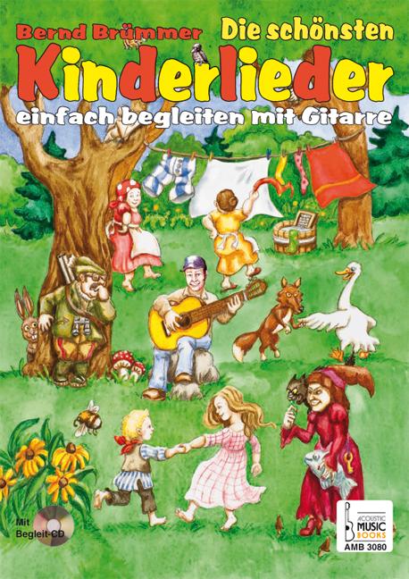 Vorderes Coverbild Die schönsten Kinderlieder einfach begleiten mit Gitarre