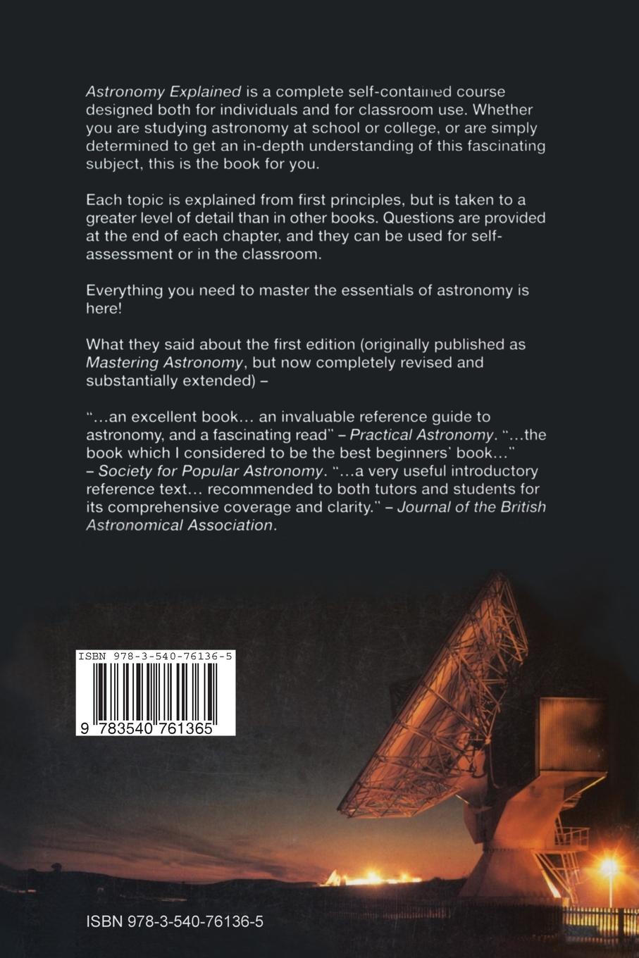 Rückseitencover Astronomy Explained