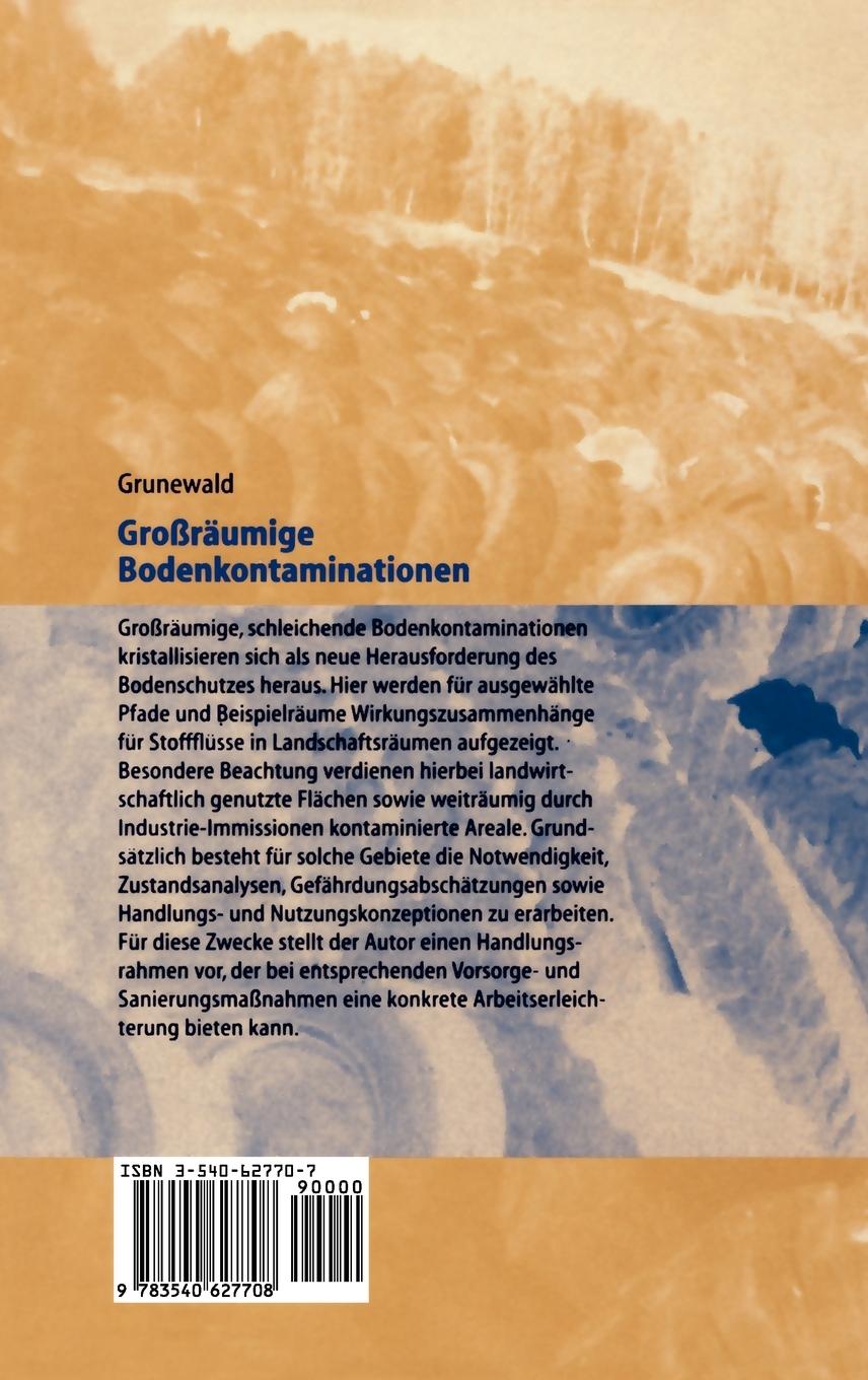 Rückseitencover Großräumige Bodenkontaminationen