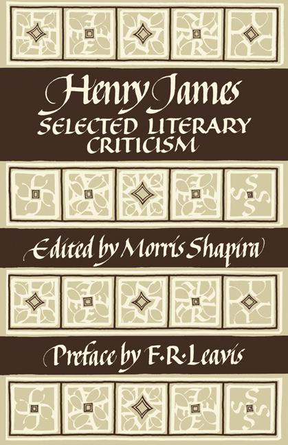 Vorderes Coverbild Henry James
