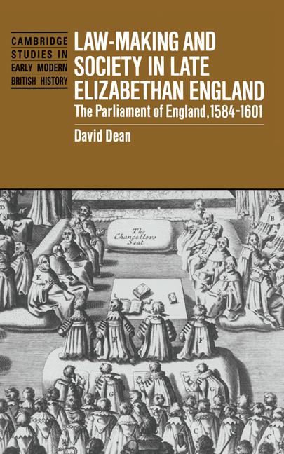 Vorderes Coverbild Law-Making and Society in Late Elizabethan England