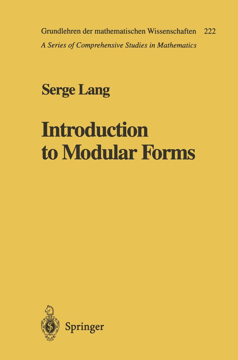 Vorderes Coverbild Introduction to Modular Forms