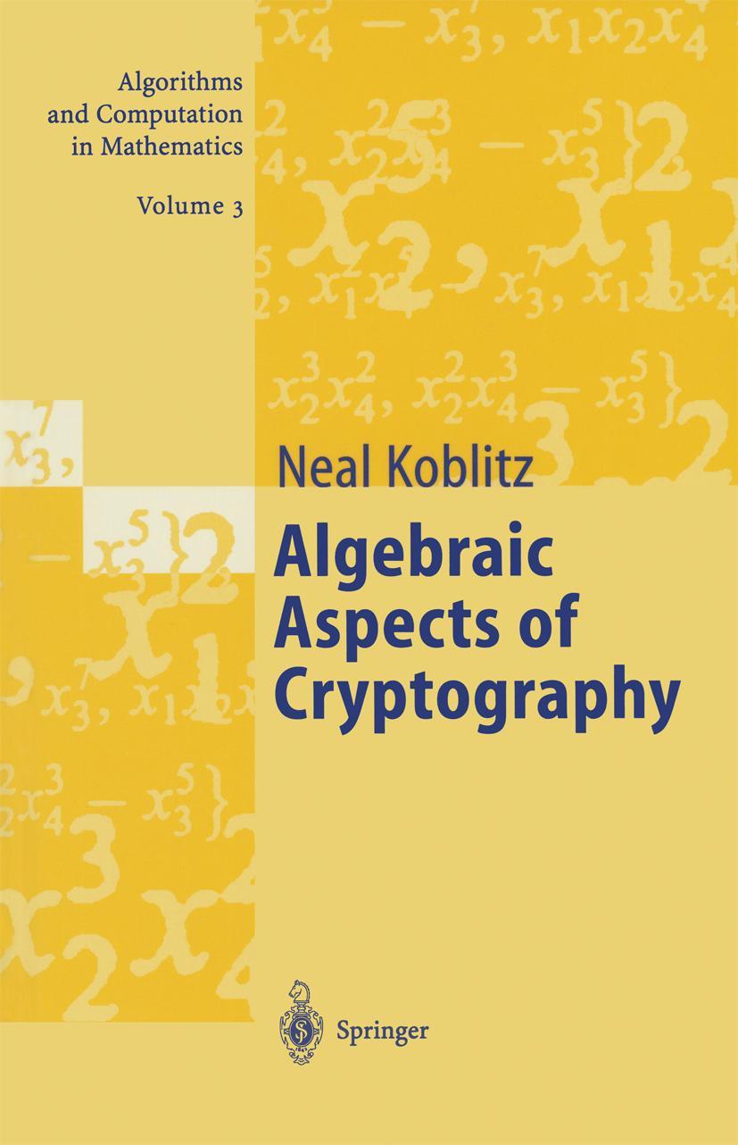 Vorderes Coverbild Algebraic Aspects of Cryptography