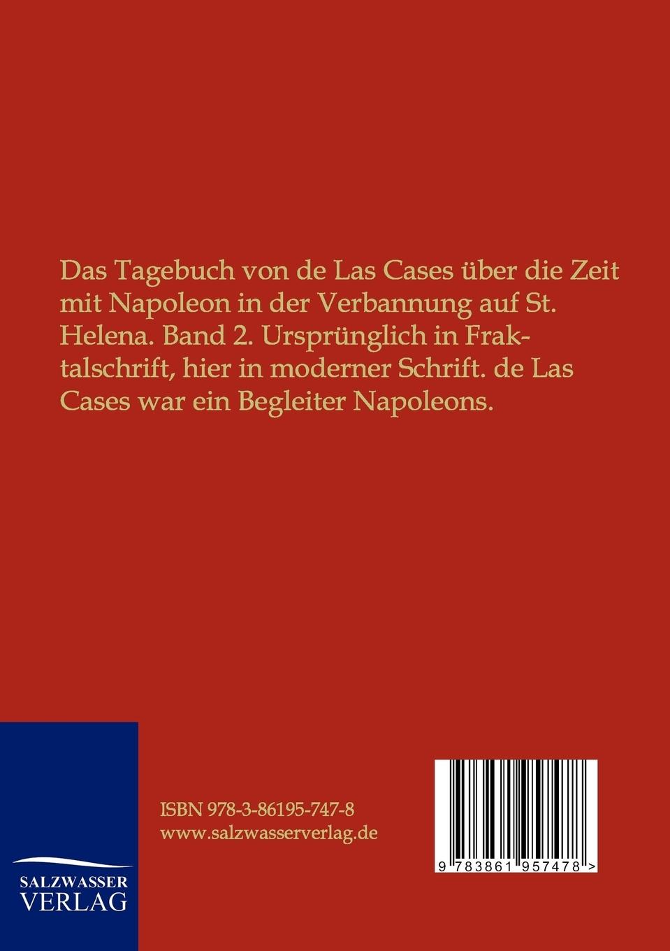 Rückseitencover Napoleon I. - Tagebuch von St. Helena