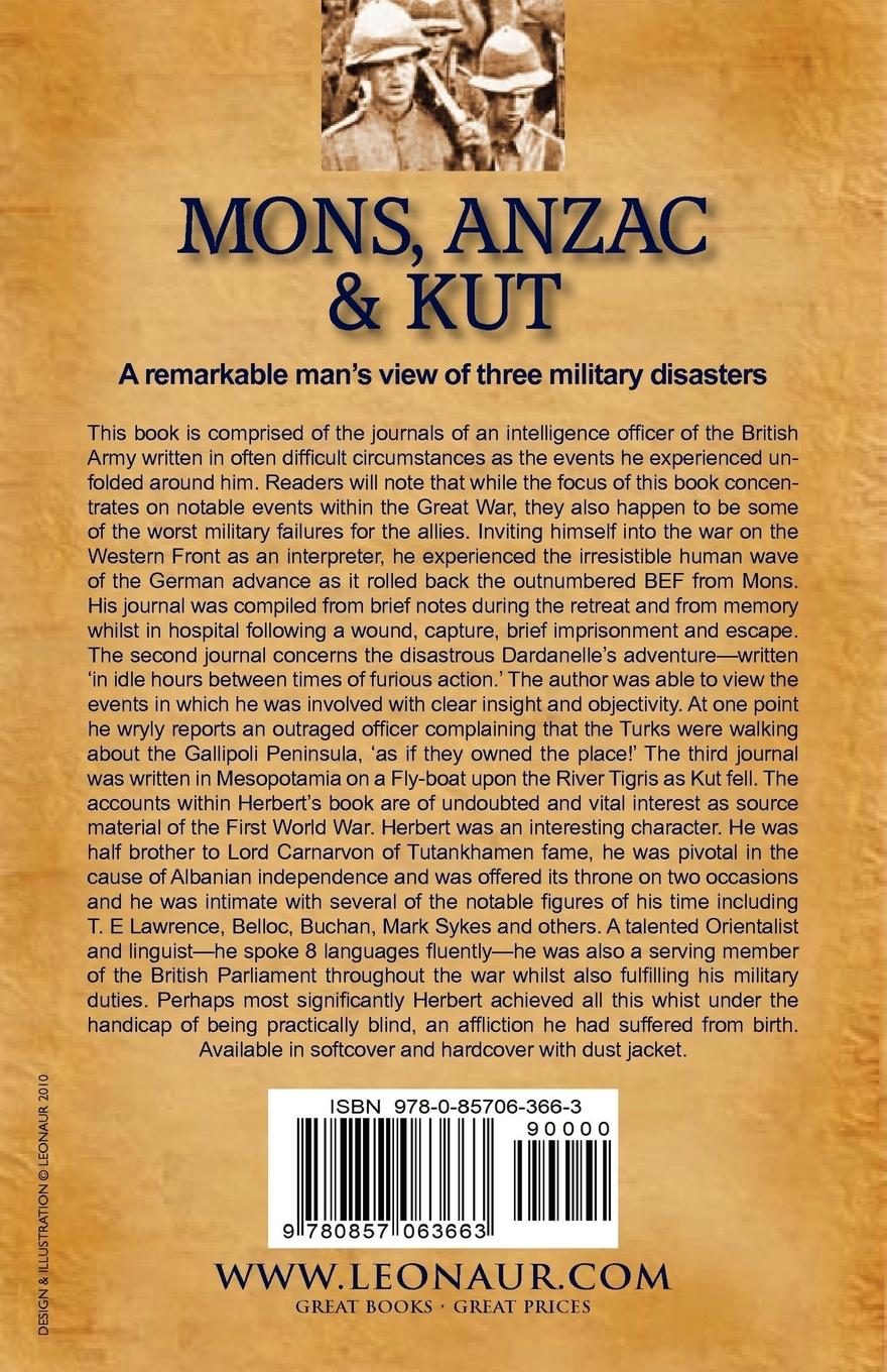 Rückseitencover Mons, Anzac & Kut