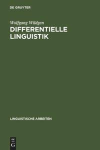 Vorderes Coverbild Differentielle Linguistik