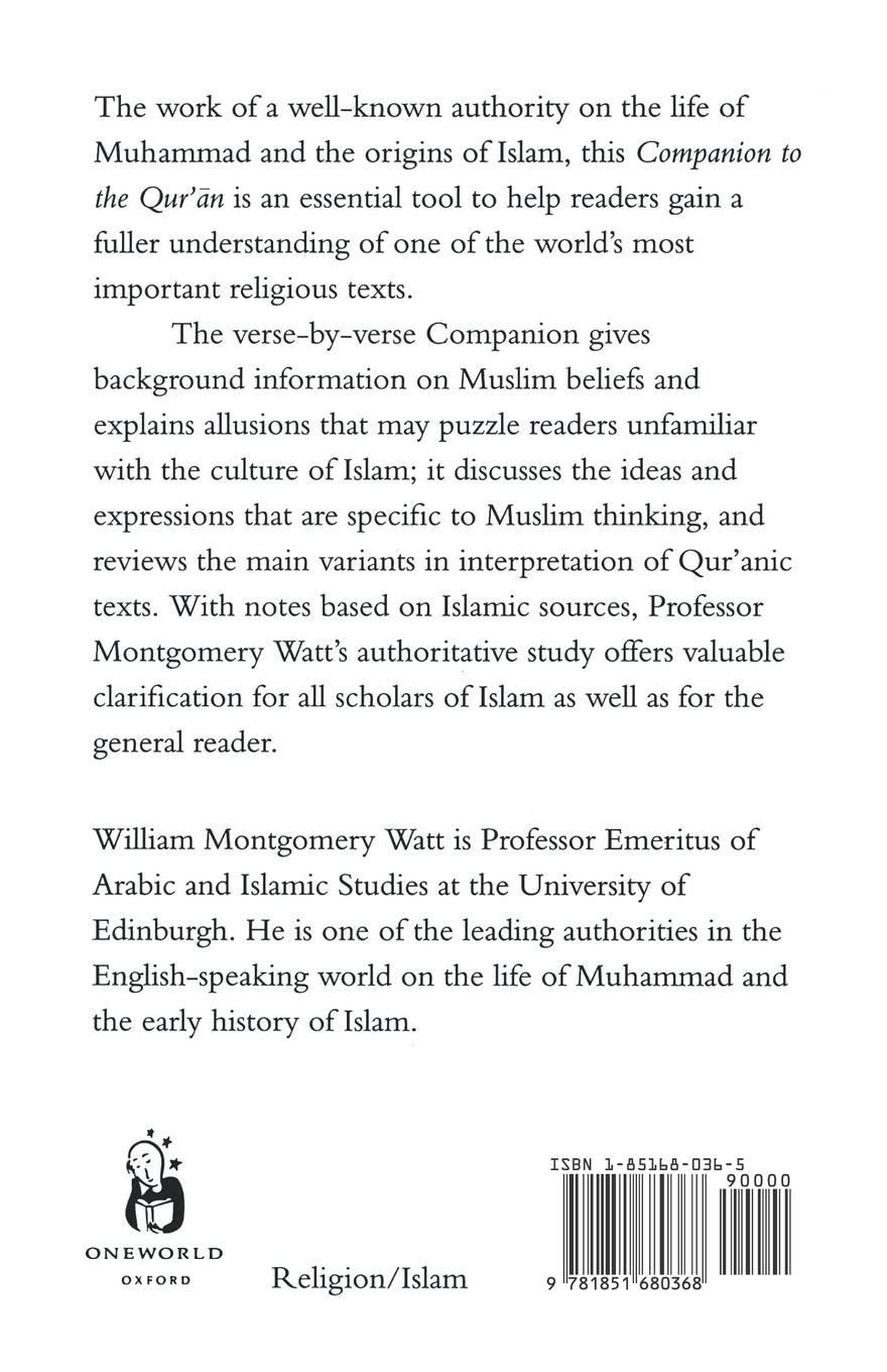 Rückseitencover Companion to the Qur'an