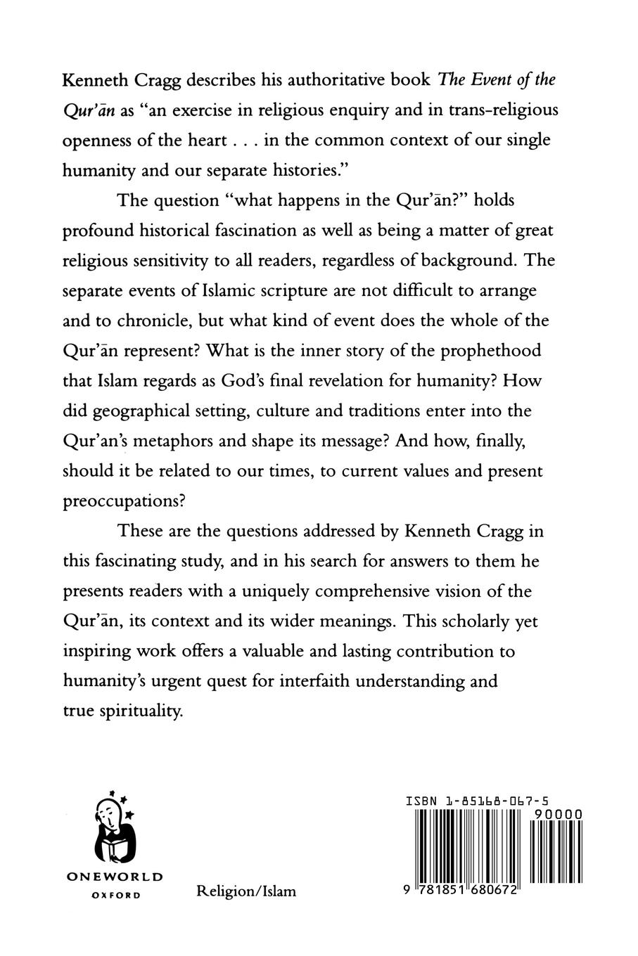 Rückseitencover The Event of the Qur'an