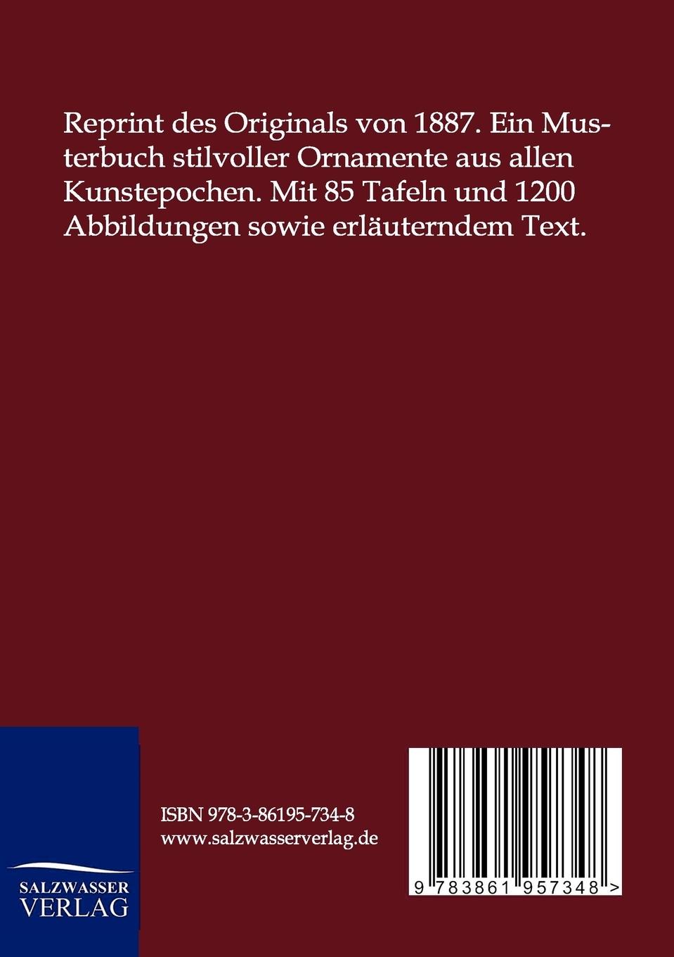 Rückseitencover Der Ornamentenschatz