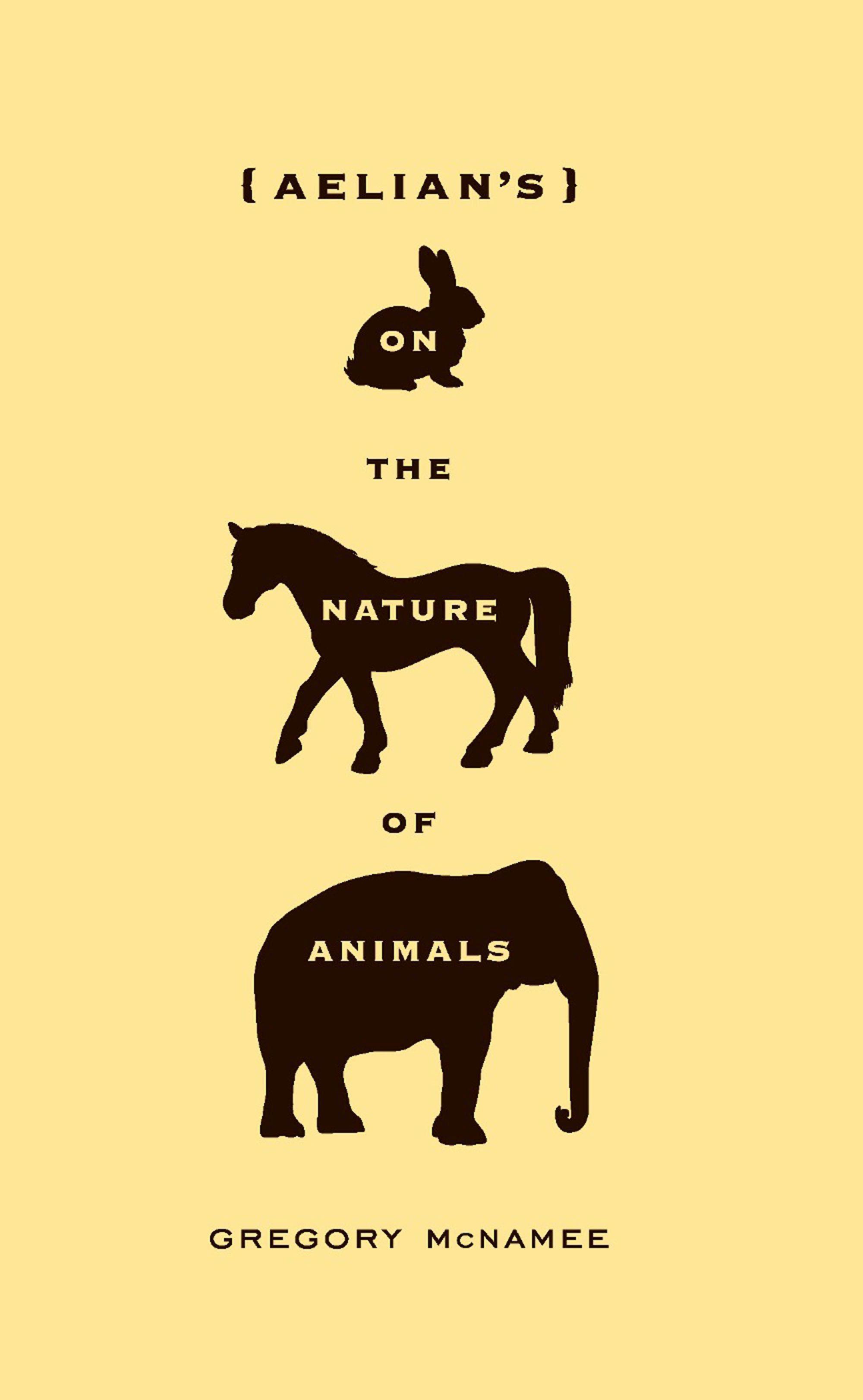 Vorderes Coverbild Aelian's on the Nature of Animals