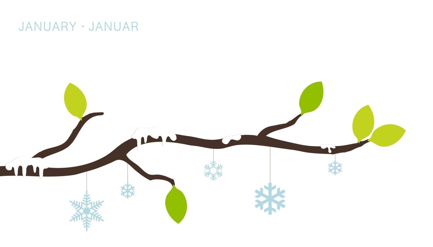 Beispielinhalt (Bild) Blätter immerwährender Geburtagskalender