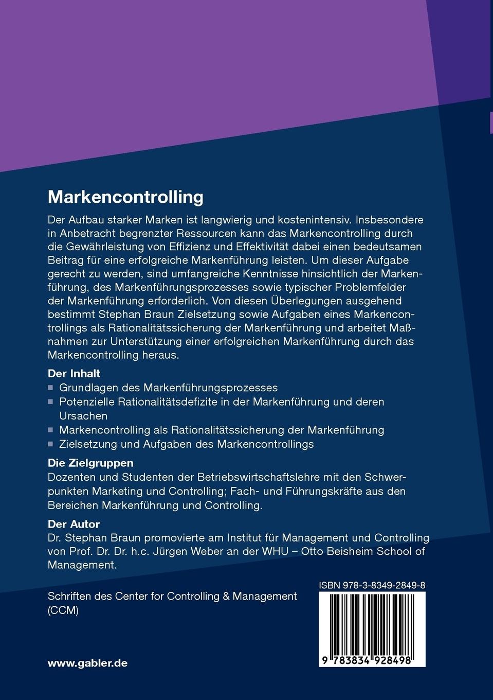 Rückseitencover Markencontrolling