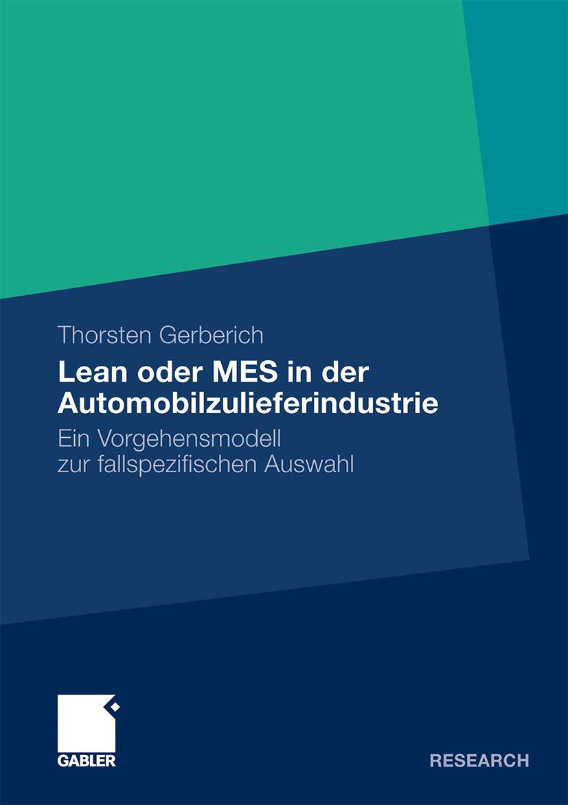 Vorderes Coverbild Lean oder MES in der Automobilzulieferindustrie