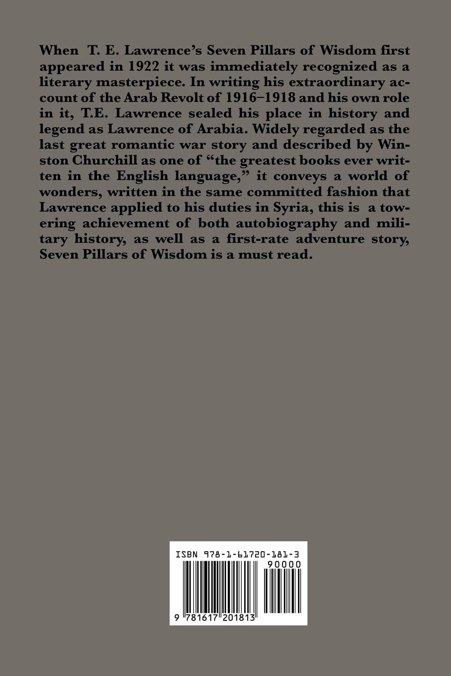 Rückseitencover Seven Pillars of Wisdom