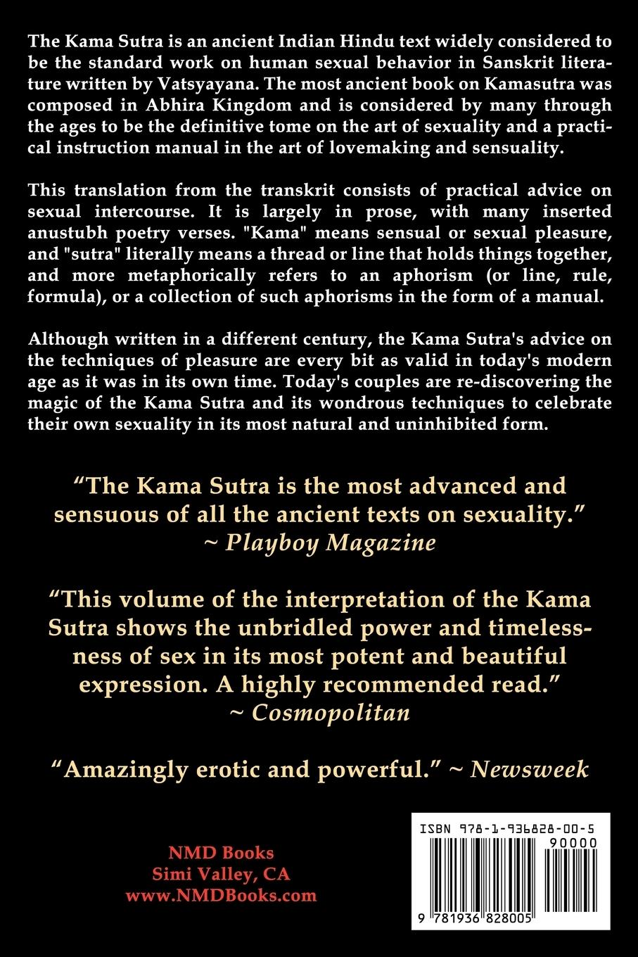 Rückseitencover The Kama Sutra of Vatsyayana