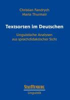 Vorderes Coverbild Textsorten im Deutschen