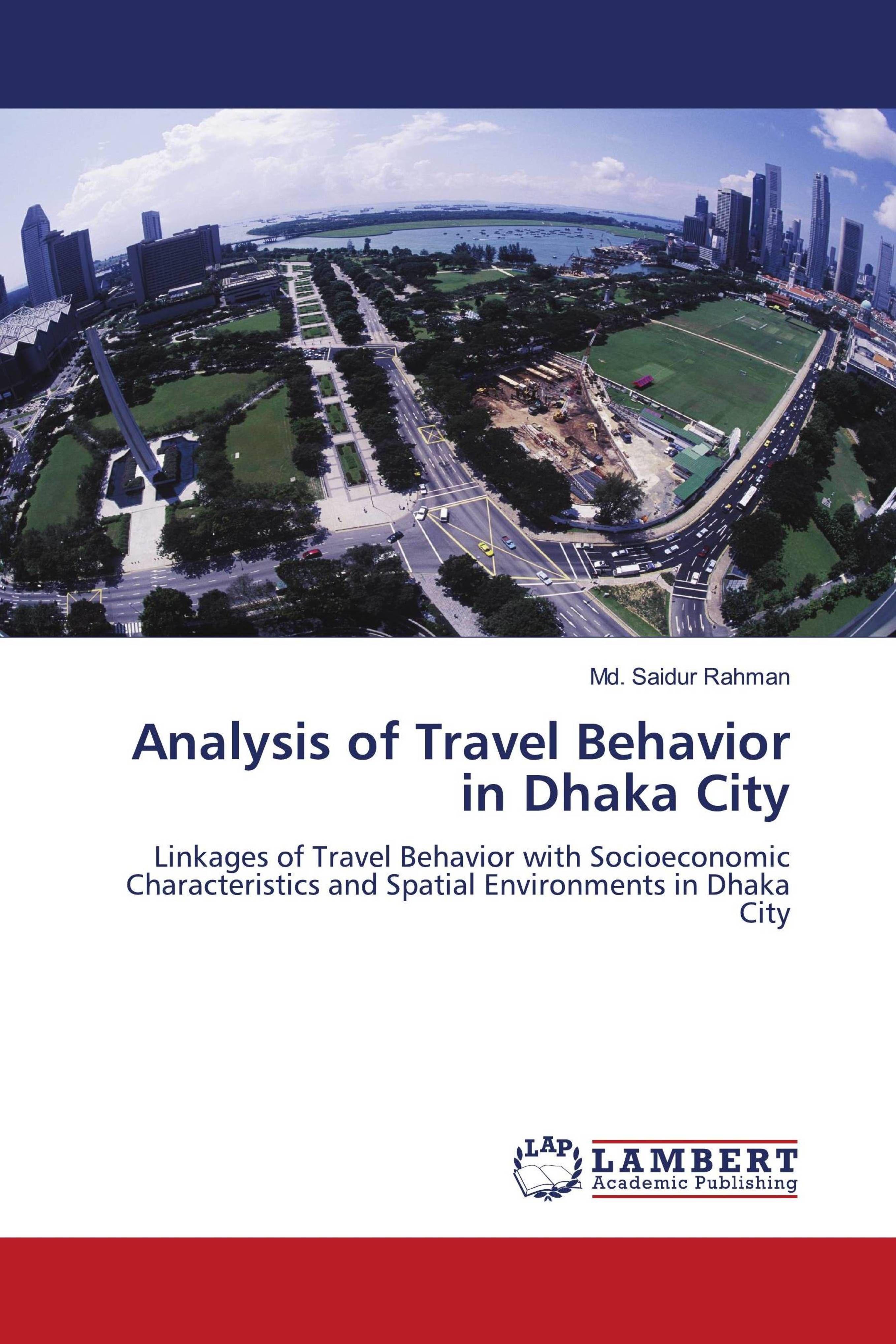Vorderes Coverbild Analysis of Travel Behavior in Dhaka City